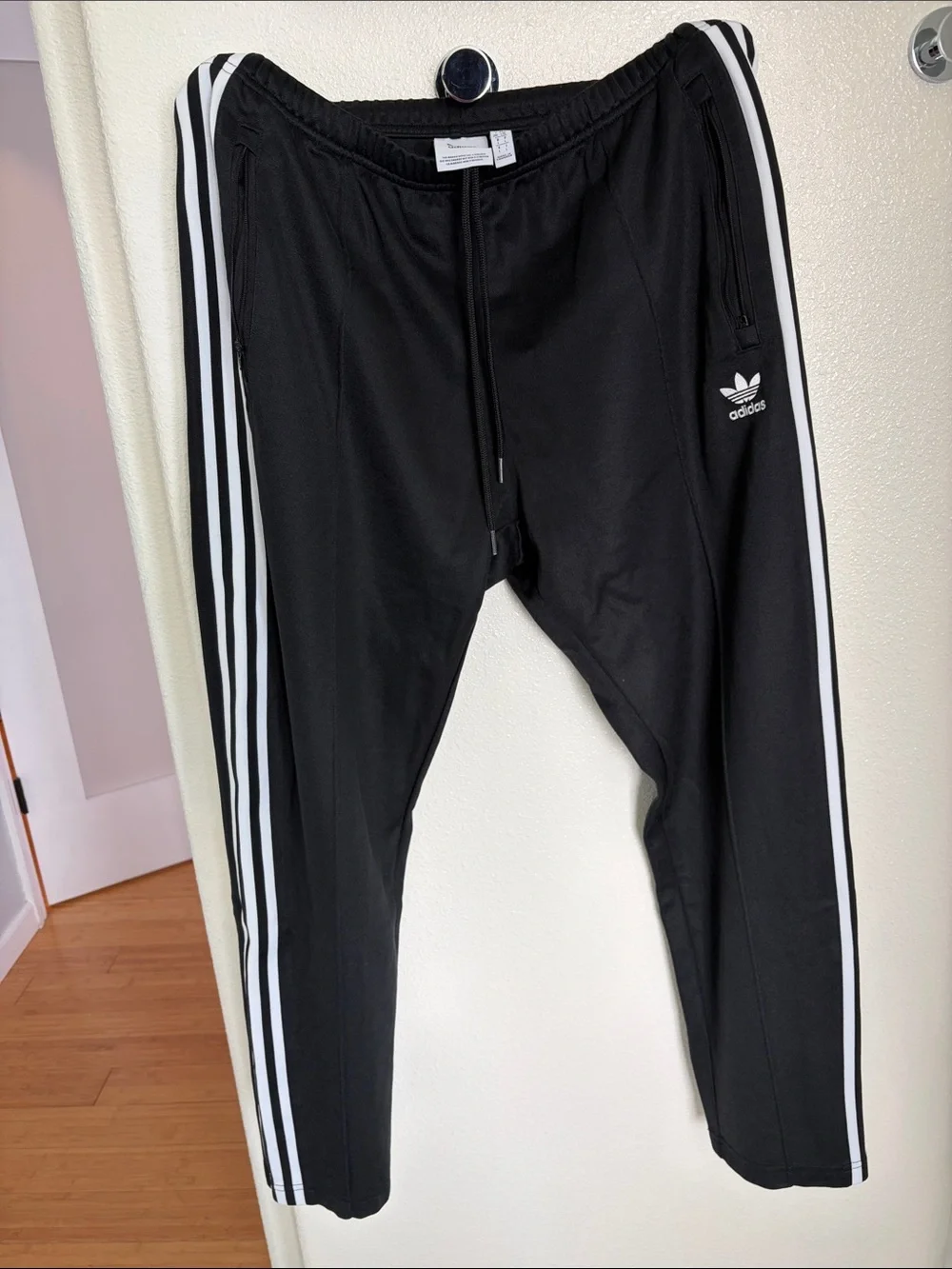 adidas Originals Men's Beckenbauer Classic Track Pants Navy Black